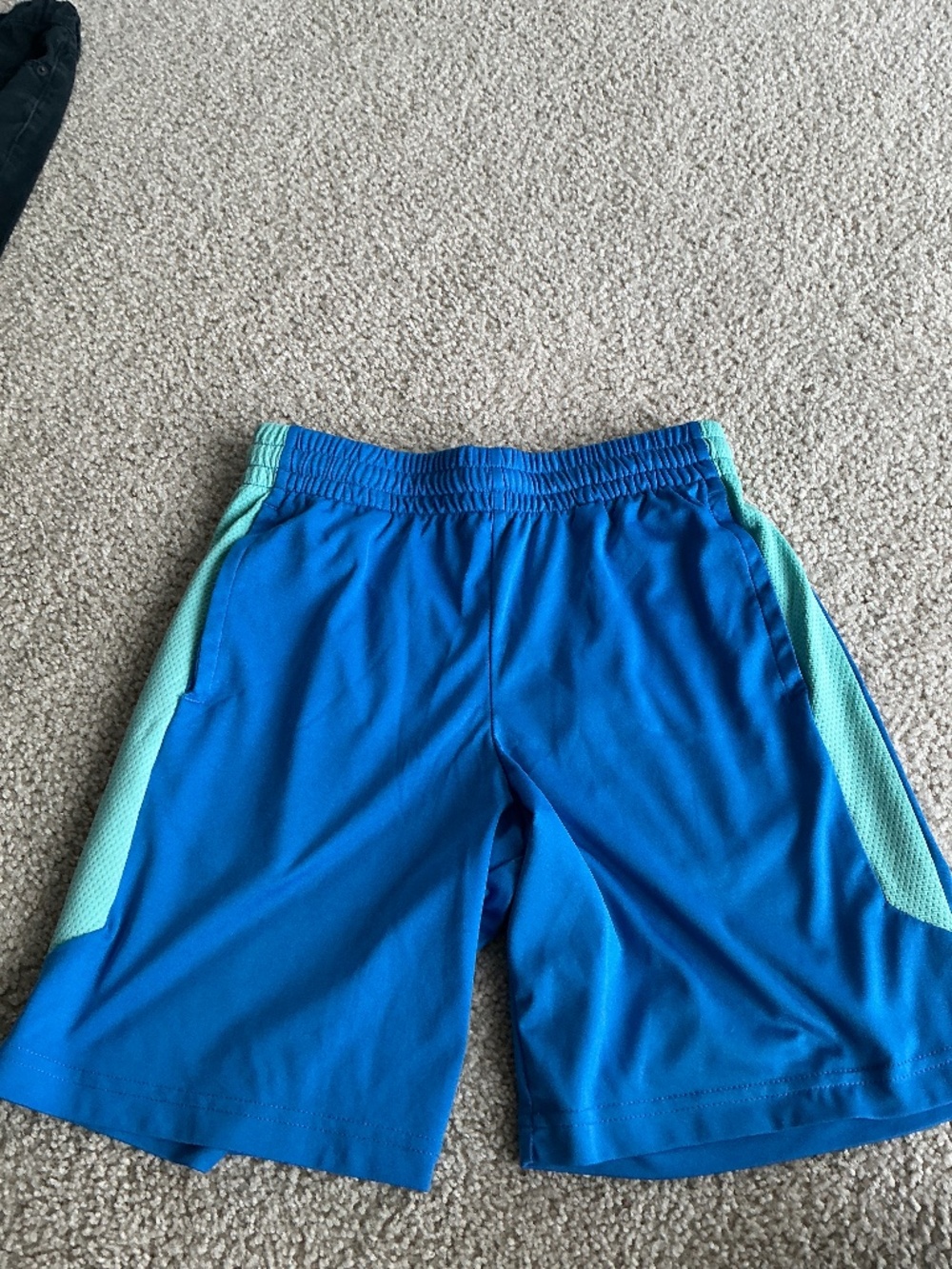 Tek Gear Kids Large Blue Athletic Shorts Sports Gym Basketball